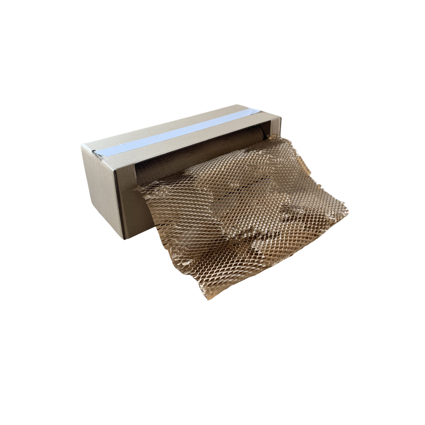 Honeycomb Paper Roll in Cardboard Dispenser – 400mm x 100m