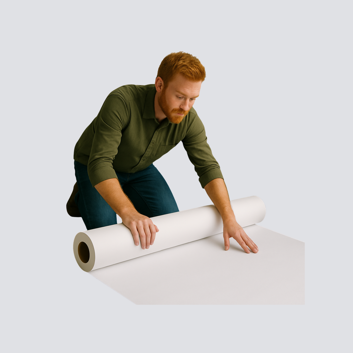 White Paper Roll, 900mm x 220m, 100gsm