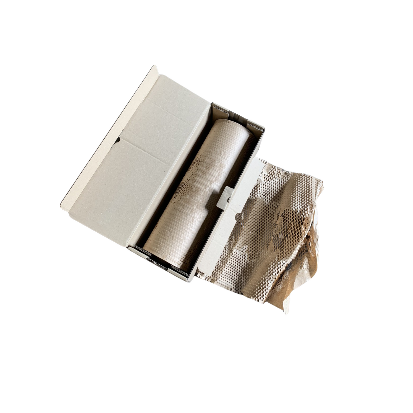 Honeycomb Paper Roll in Cardboard Dispenser – 400mm x 100m