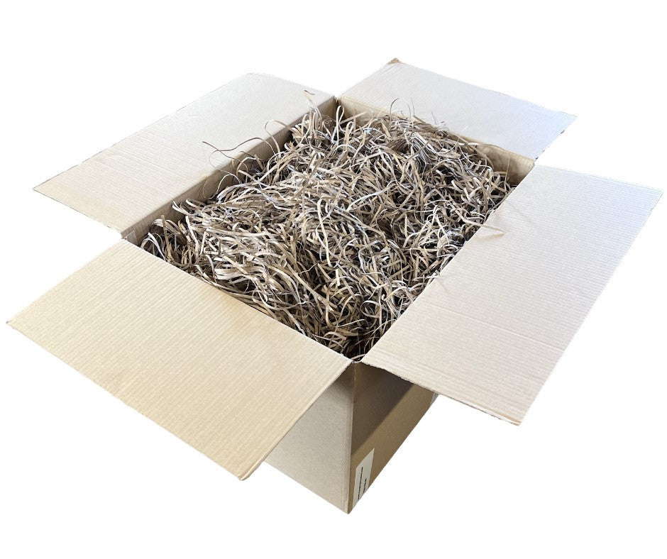 Strip cut shredded brown Kraft paper 3.8mm - 1kgs