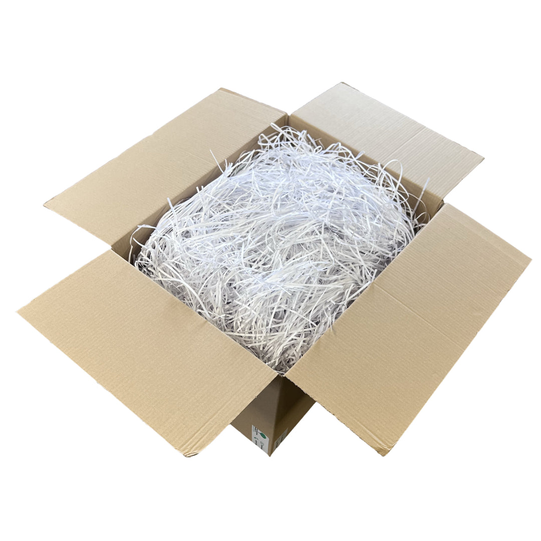 3.8mm Straight cut pure white shredded paper 5kgs