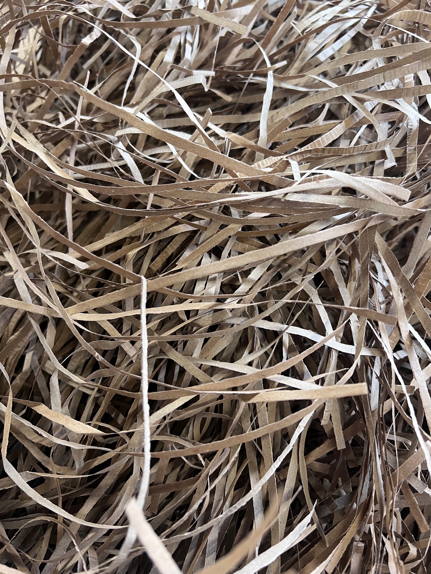 Strip cut shredded brown Kraft paper 3.8mm - 5kgs
