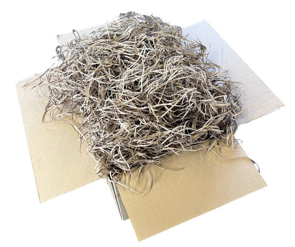 Strip cut shredded brown Kraft paper 3.8mm - 5kgs