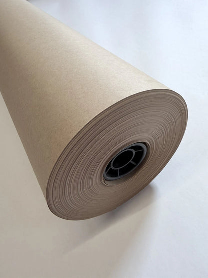 Pure Kraft Paper Roll 900mmx 210m 90gsm Brown Parcel Wrapping Packaging Roll