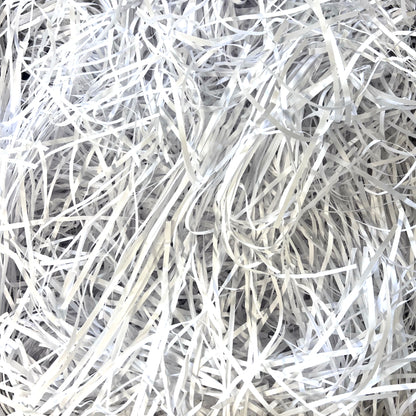 3.8mm Straight cut pure white shredded paper 5kgs